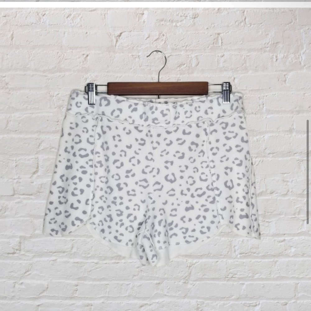 Free people cheetah soft shorts